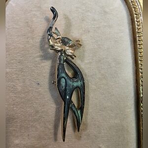 Vintage Best Enamel Siamese Cat  Brooch